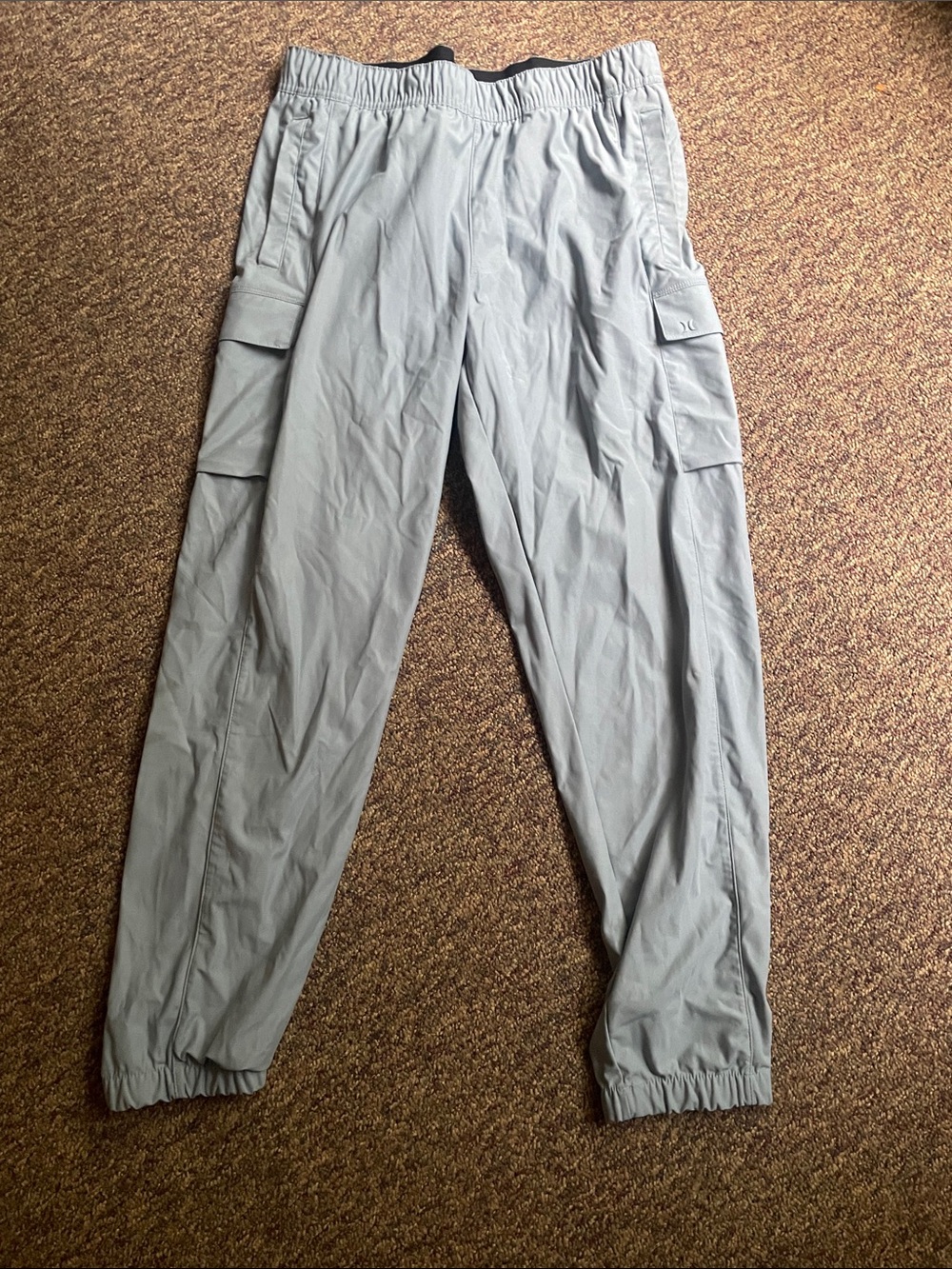 Hurley Light Gray Men's Cargo Joggers